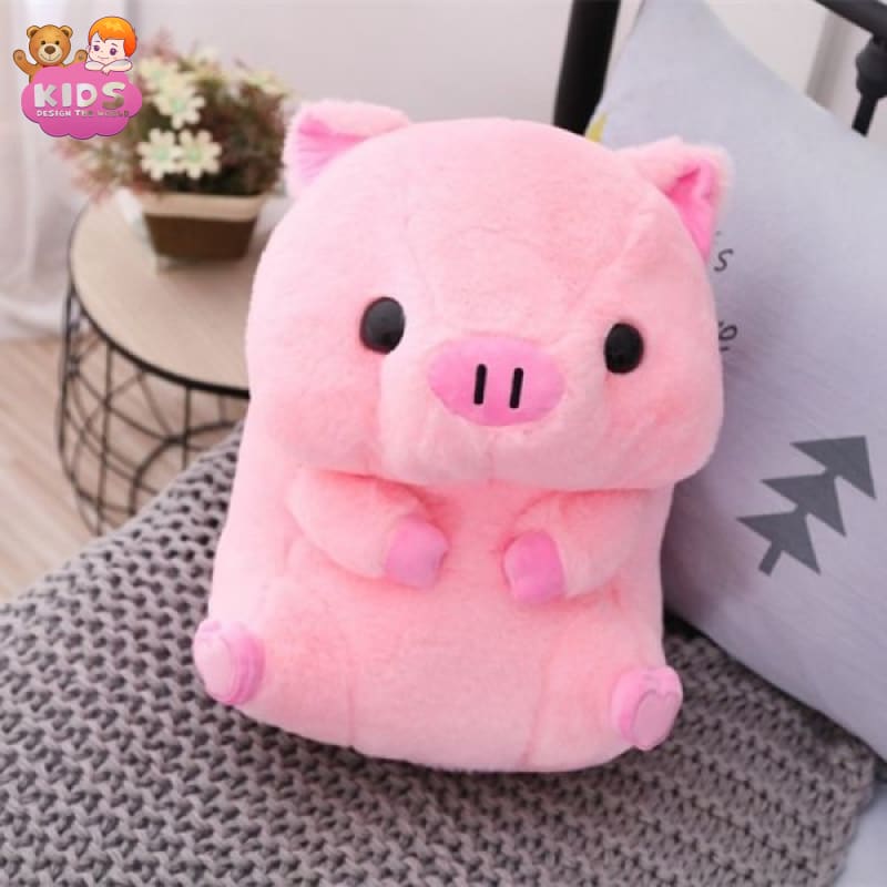 Snuggle Up with Our Adorable Animal Plushies - Cute Pig Design