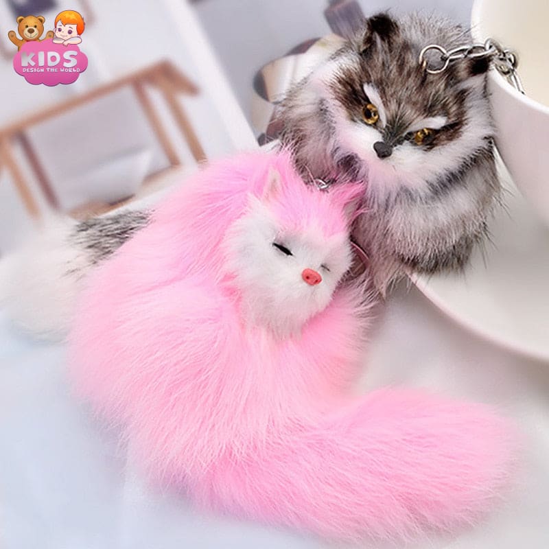 Cute Fox Plush Keychain - Plush keychain