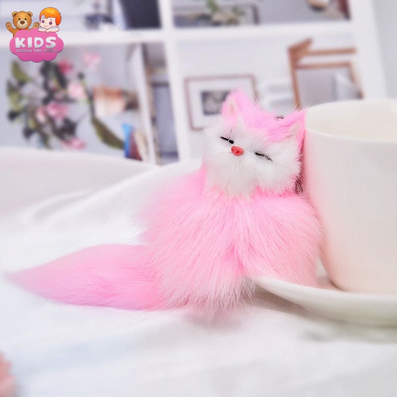 Cute Fox Plush Keychain - Plush keychain