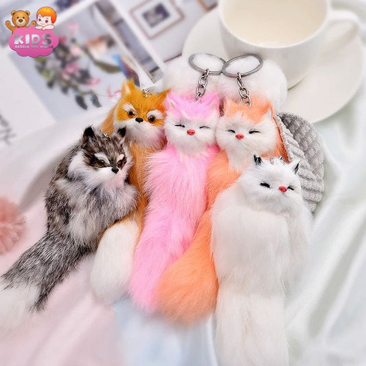 Cute Fox Plush Keychain - Plush keychain