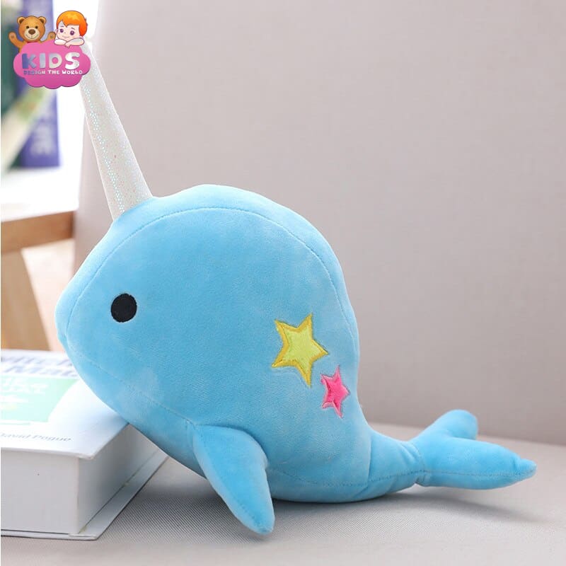Cute Narwhal Plush Toys - 25 cm / Blue - Animal plush