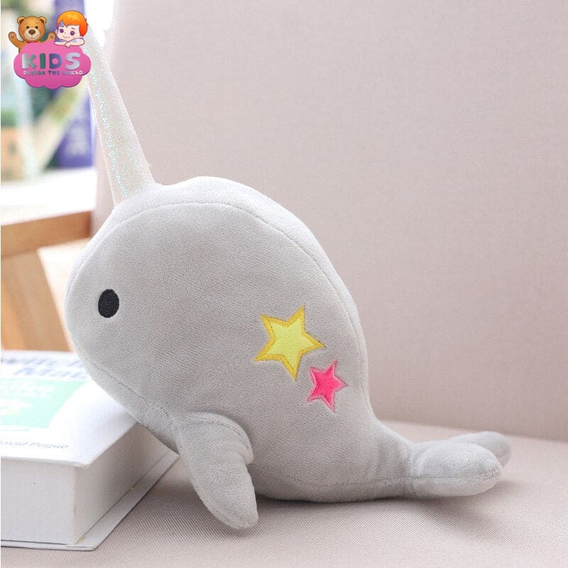 Cute Narwhal Plush Toys - 25 cm / Gray - Animal plush