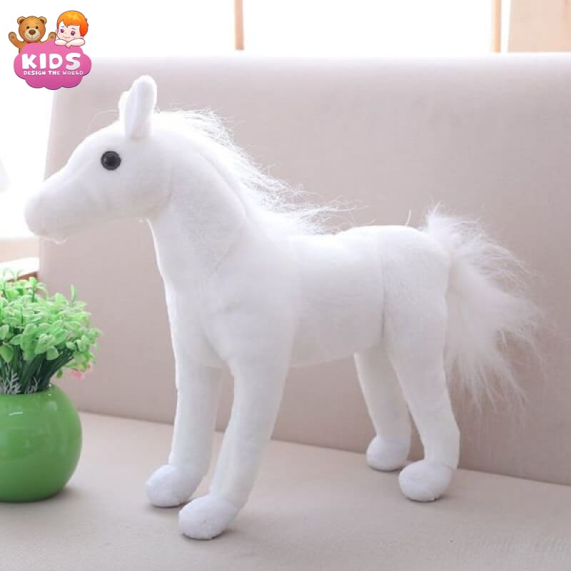 White shop horse teddy