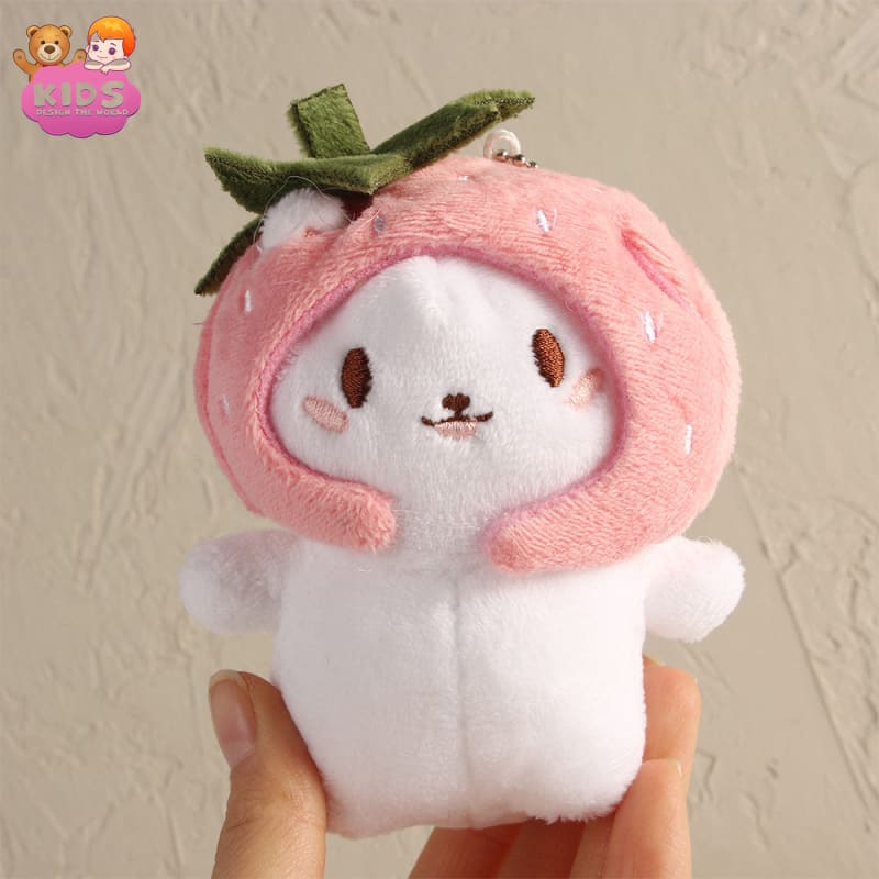 Keychain Cat Plush - Pink - Plush keychain