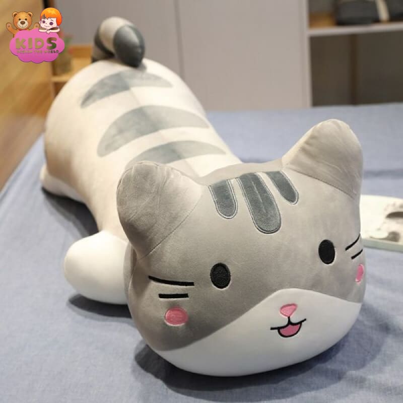 large-plush-cat-pillow-gray