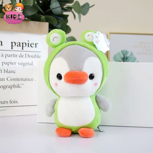 penguin-plush-dressed-as-a-frog