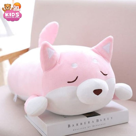 pink-kawaii-dog-plush-with-eyes-closed