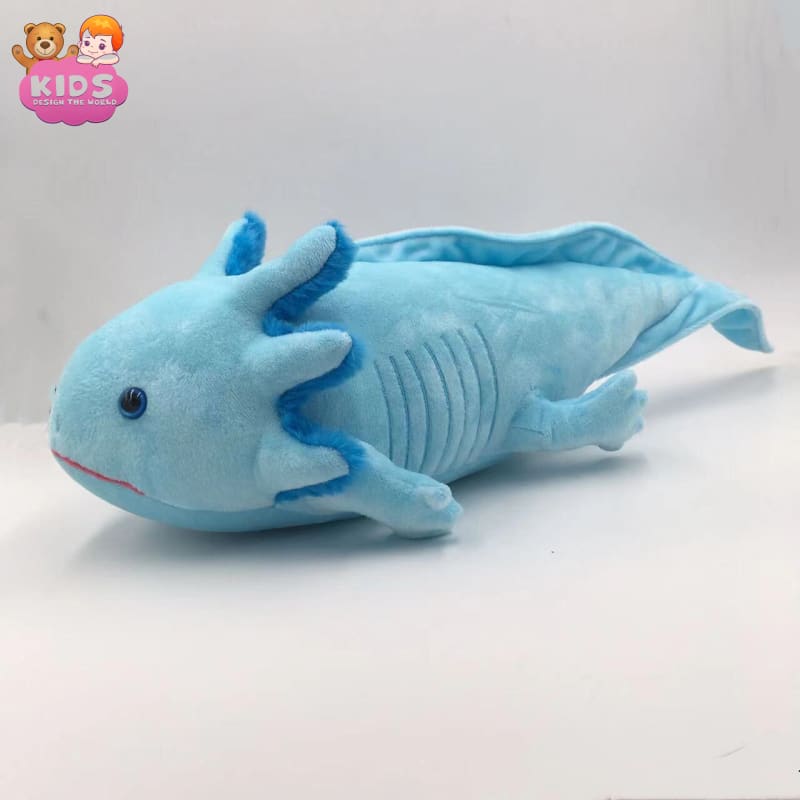 Axolotl Plush Toy Pillow - Blue - Animal plush