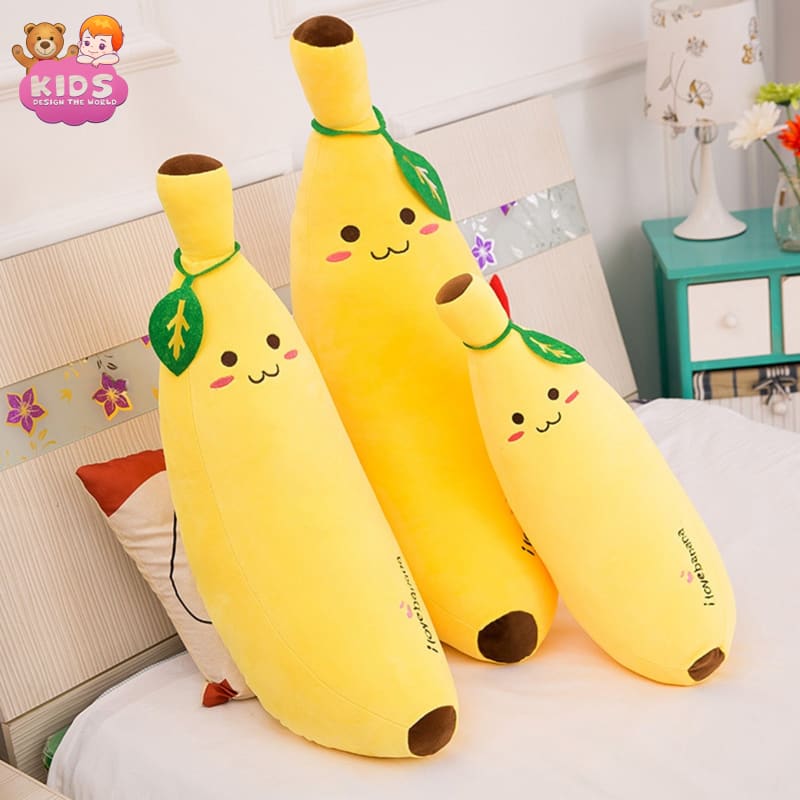 Kawaii banana plush pillow