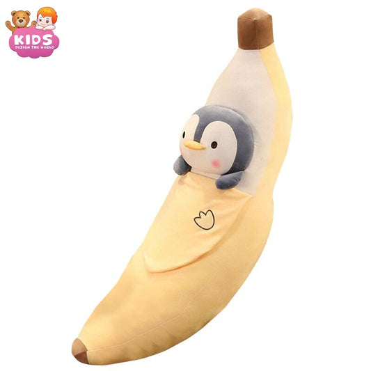 banana-plush-pillow-with-penguin