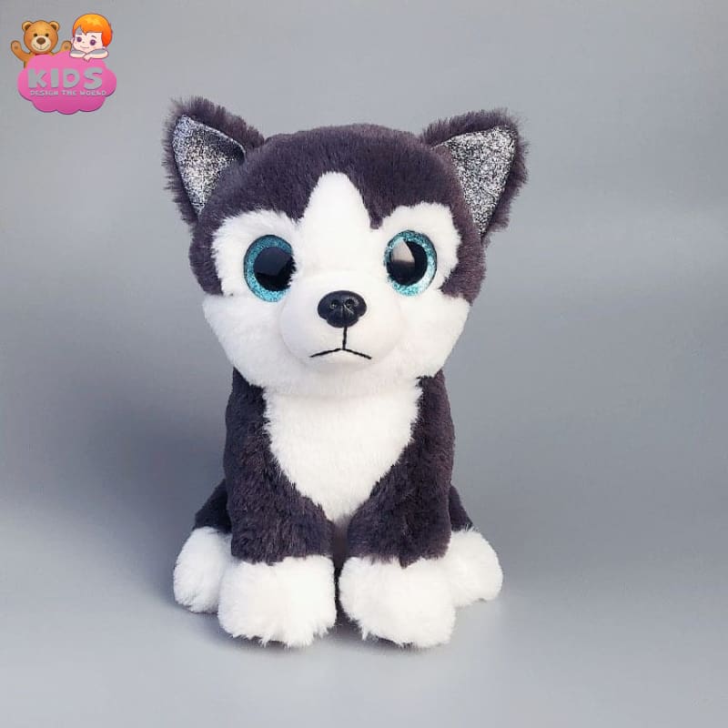 black-husky-dog-plush