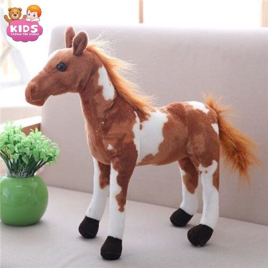 brown-and-white-plush-horse