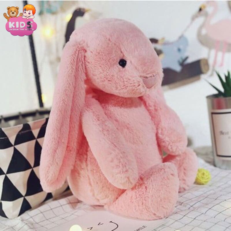 Children Plush Bunny Fluffy Toy (SALE) - Pink - Animal plush