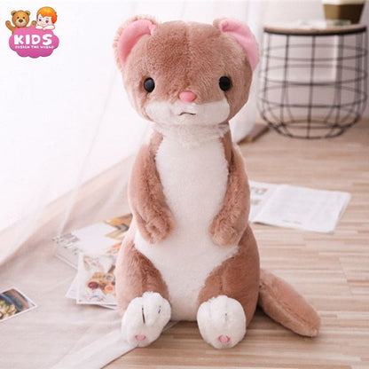 Cute Ferret Plush Toy - Brown - Animal plush