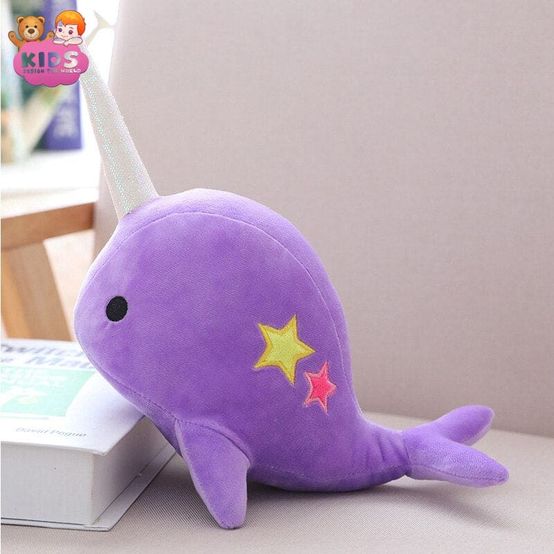 Cute Narwhal Plush Toys - 25 cm / Purple - Animal plush