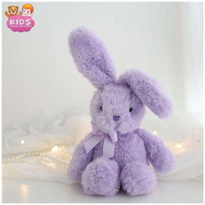 Cute Plush Bunny Sleeping (SALE) - Purple - Animal plush