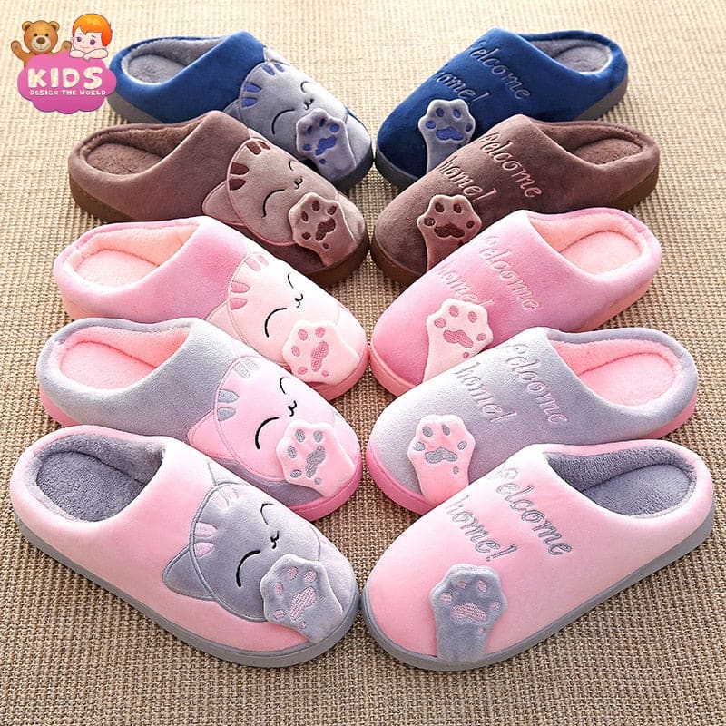 Cute Plush Slippers Cat - Plush slippers
