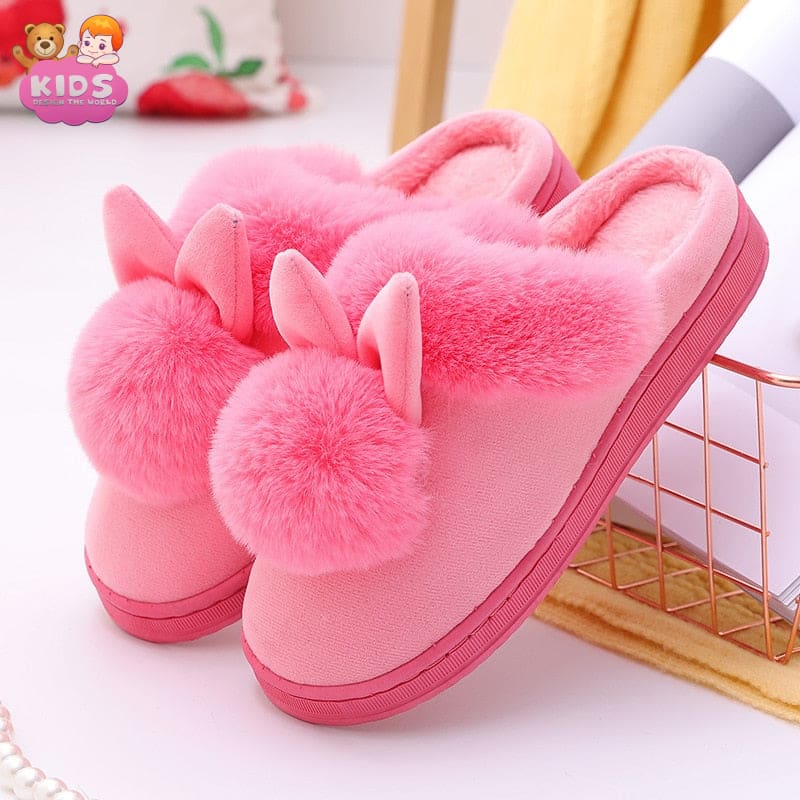rabbit-plush-slippers-pink