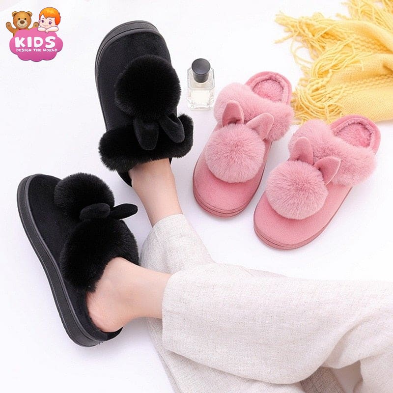 cute-rabbit-plush-slippers