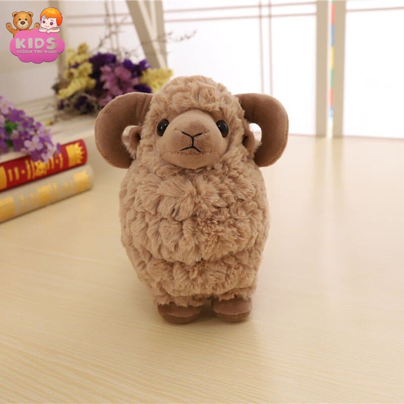 Cute Sheep Plush Toy - 25 cm / Brown - Animal plush