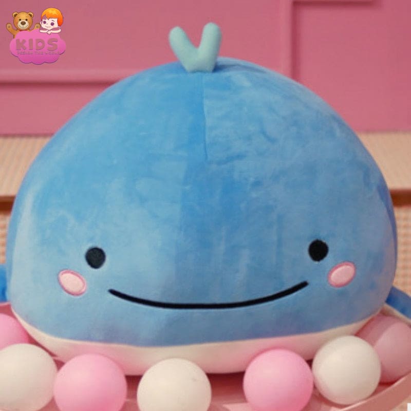 Cute Whale Plush Toy - Blue - Animal plush