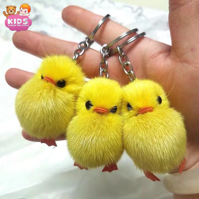 Cute Yellow Duck Plush Keychain - Plush keychain