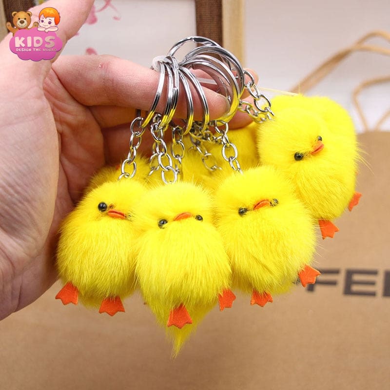 Cute Yellow Duck Plush Keychain - Plush keychain