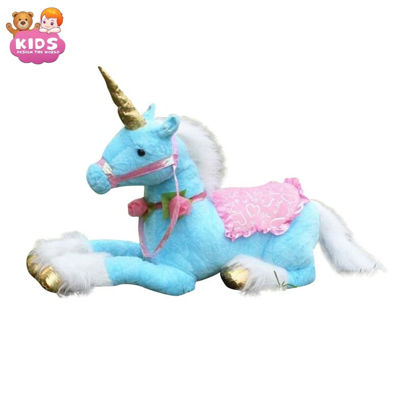 large-blue-unicorn-plush-horse