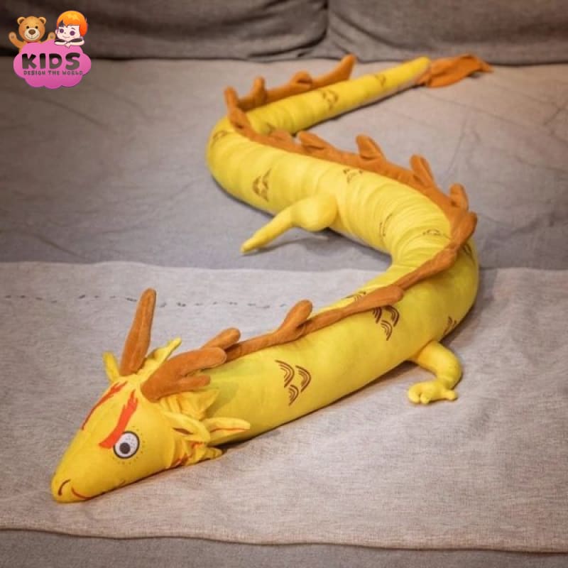 Giant Yellow Dragon Plush - Fantasy plush