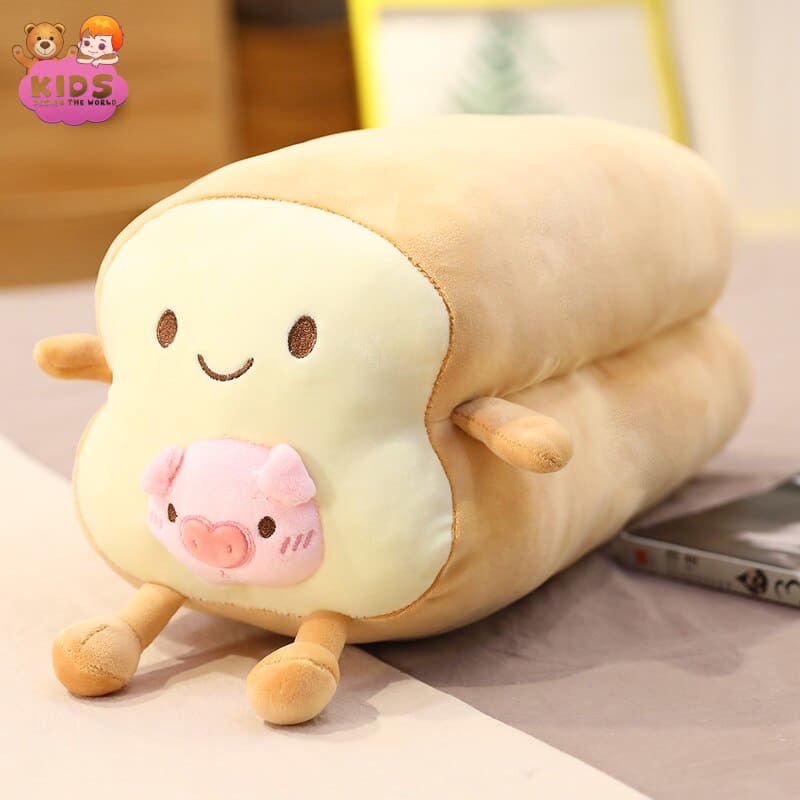 Long Bread Plush Toy - 40 cm / Pig - Animal plush