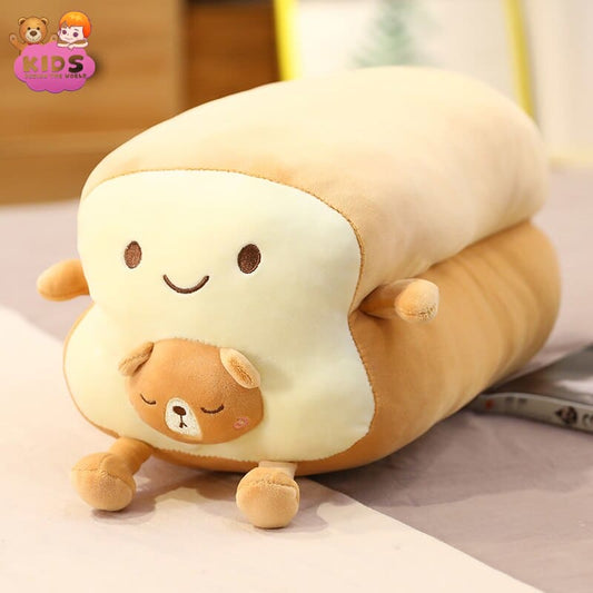 Long Bread Plush Toy With Bear - 40 cm - Fantasy plush