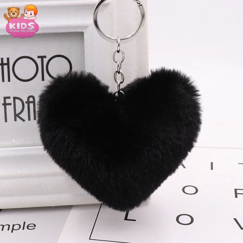 Love Plush keychain - Black - Plush keychain