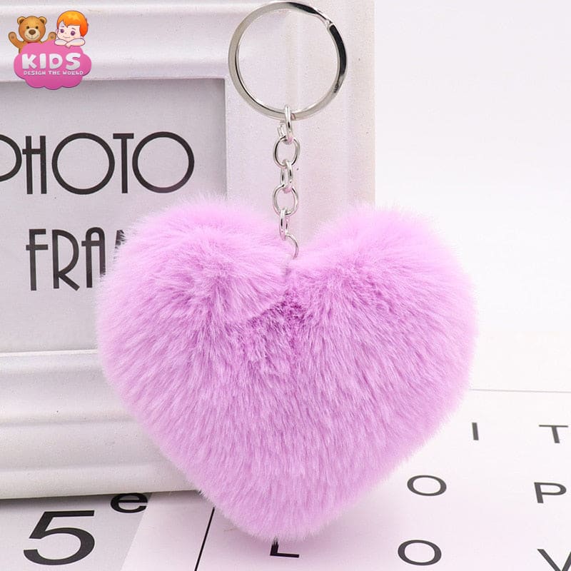 Love Plush keychain - Purple - Plush keychain