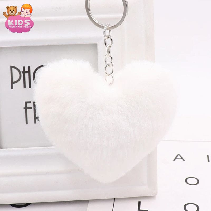 Love Plush keychain - White - Plush keychain