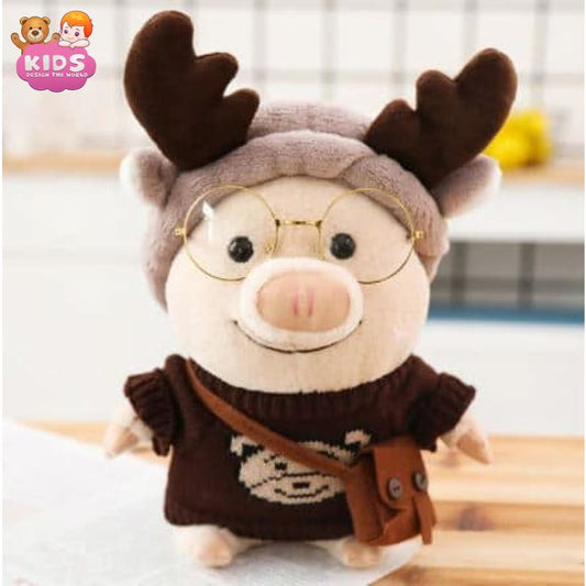 piggy-plush-dressed-as-a-reindeer