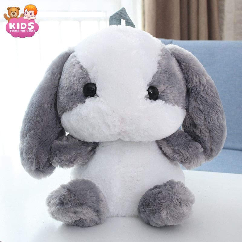 Plush Bunny Long Ear (SALE) - Grey - Animal plush