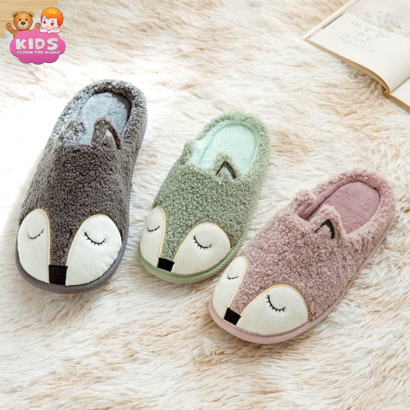 Plush Slippers Fox - Plush slippers