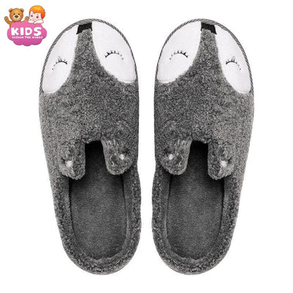 Plush Slippers Fox - Black / 23 cm - Plush slippers