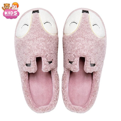 Plush Slippers Fox - Pink / 23 cm - Plush slippers