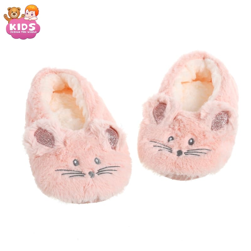 Plush Slippers mouse - Pink / 35-38 - Plush slippers