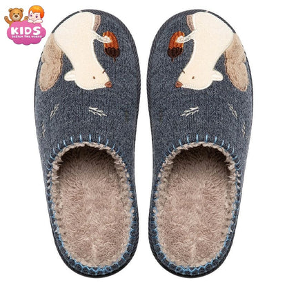 Plush Slippers Squirrel - Blue / 23 cm - Plush slippers