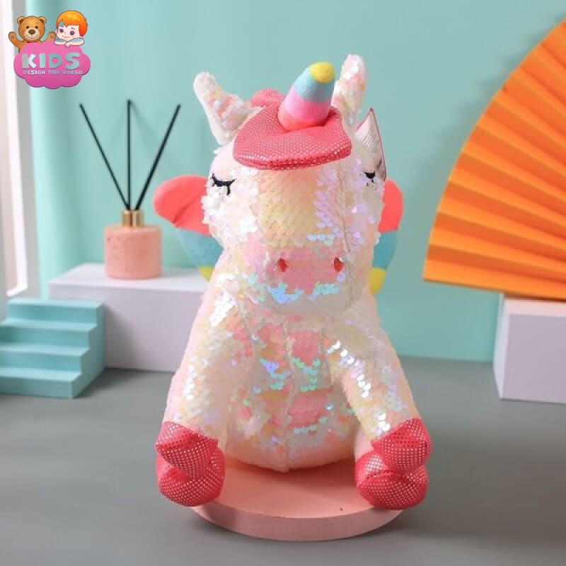 Sequined Unicorn Plush - Fantasy plush